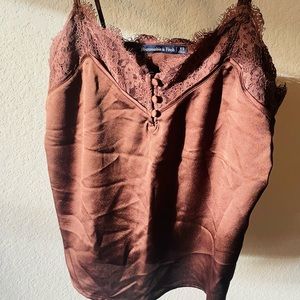 Abercrombie & Fitch Lace Trim Tank